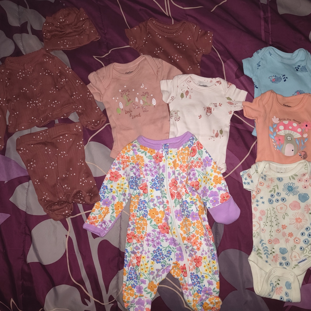 Floral and Animal Print Kids One Piece